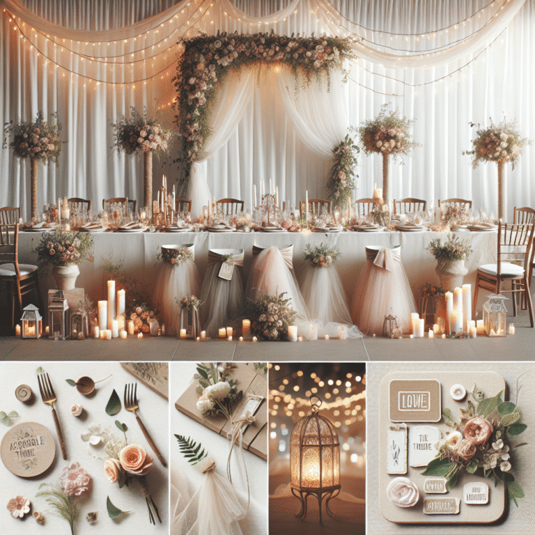 affordable wedding theme decoration ideas