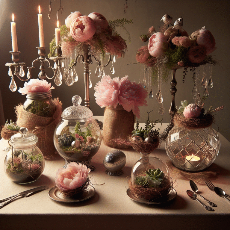 handmade wedding centerpiece ideas