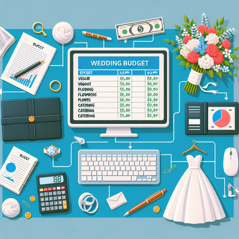 how to create a wedding budget spreadsheet