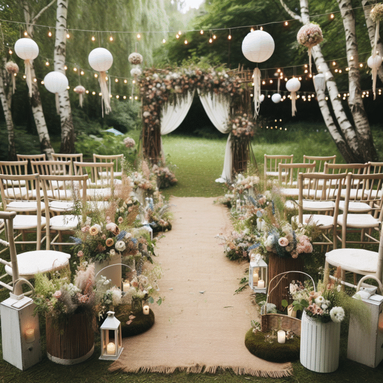 cheap wedding decor for garden weddings