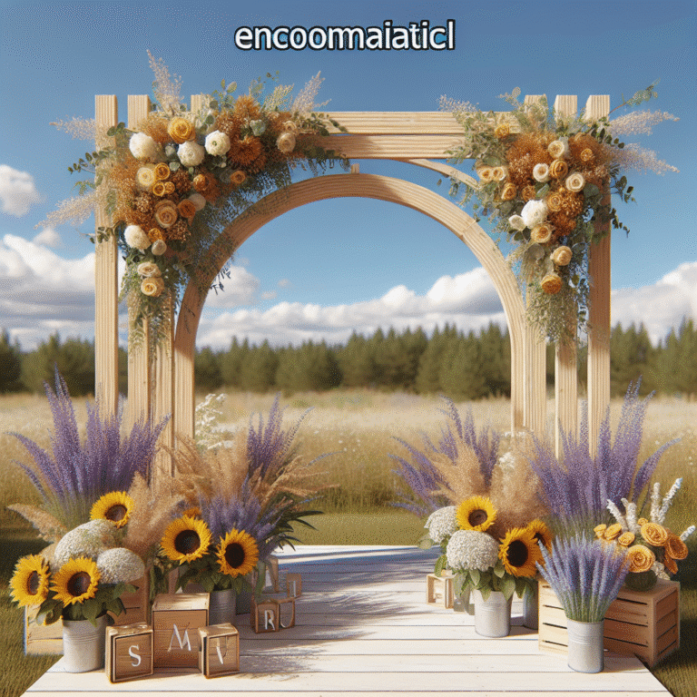 DIY wedding arch ideas on a budget