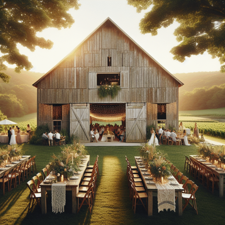 budget-friendly barn wedding venues