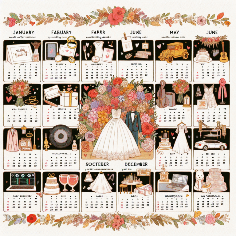month-by-month wedding planning guide