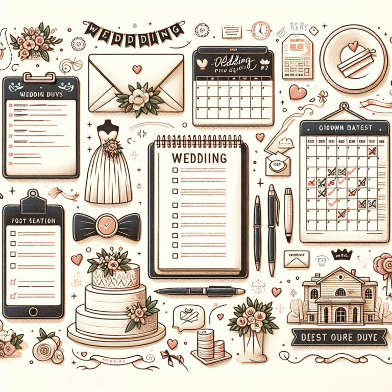 step by step guide to planning a wedding