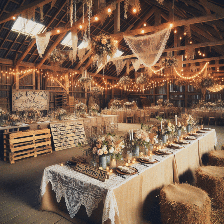 budget-friendly rustic wedding decoration ideas.