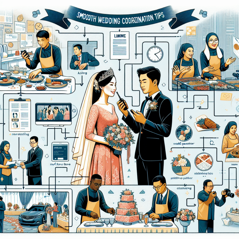 tips for coordinating wedding day smoothly