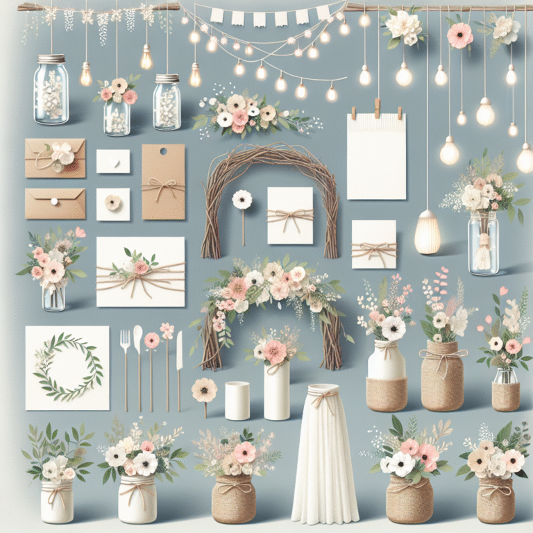 easy DIY wedding decorations on a budget