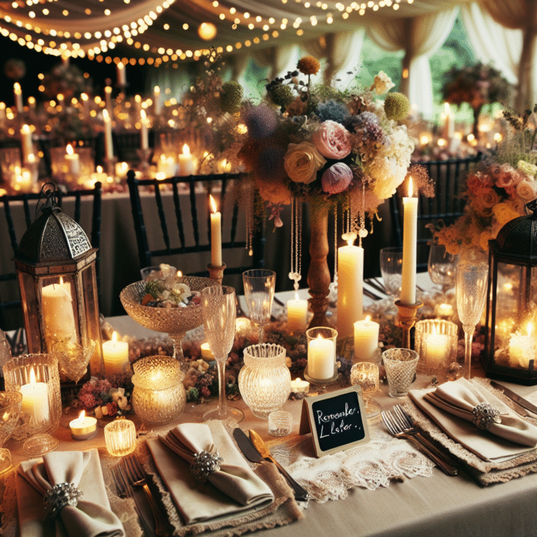 cheap table decoration ideas for weddings